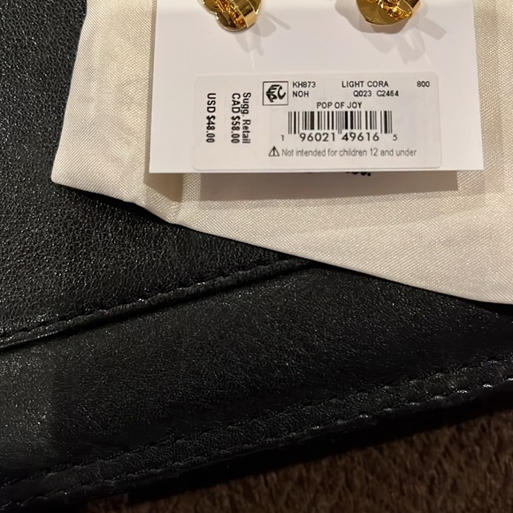 kate spade Pop Of Joy 10mm Coral Flower Studs/NWT - Picture 9 of 10